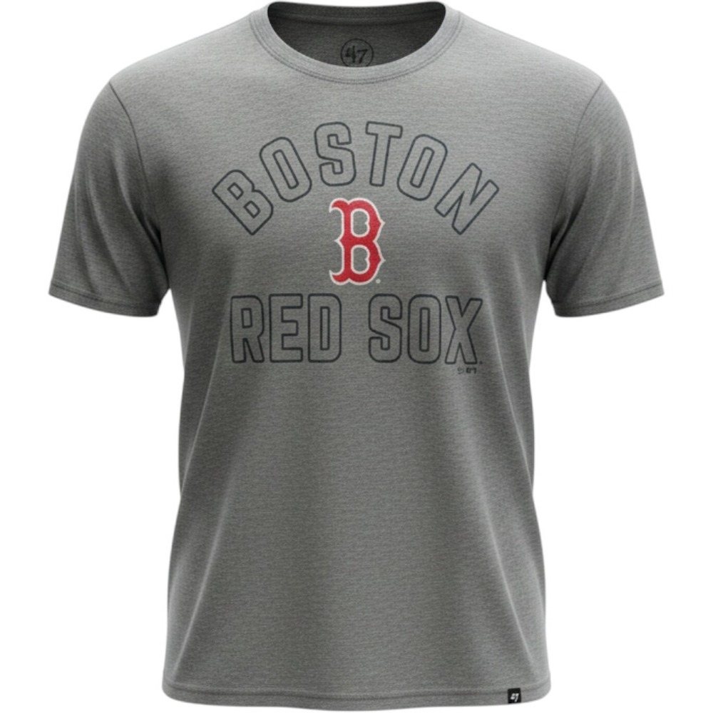 47 Brand Boston Red Sox MLB T-Shirt Mens XL Heather Charcoal Grey Short Sleeve